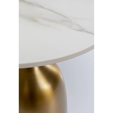 Kare Design KARE stolik NUBE TULIP 45 biało-złoty