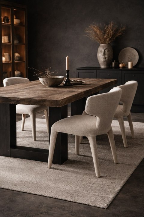 King Home Zestaw 2 krzeseł APULIA beżowy