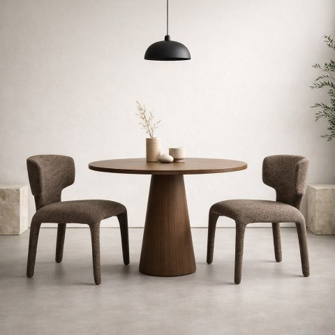 King Home Zestaw 2 krzeseł APULIA brązowy / taupe