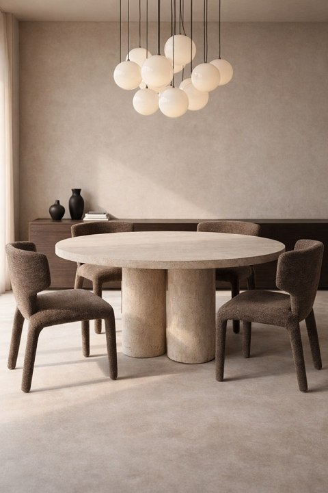 King Home Zestaw 2 krzeseł APULIA brązowy / taupe