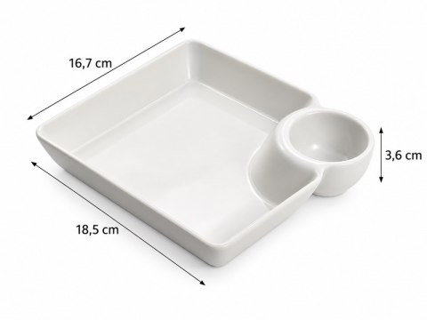 SHP Zestaw 4 talerzyków na przekąski SHP TAPAS biały