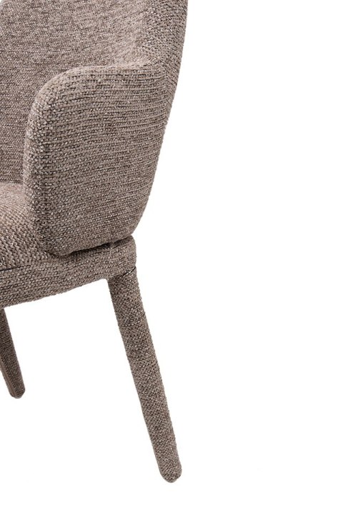 King Home Zestaw 4 krzeseł AKIRA brązowy / taupe