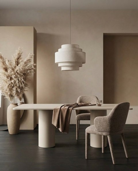 King Home Zestaw 6 krzeseł AKIRA brązowy / taupe