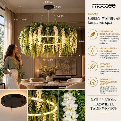 Moosee MOOSEE lampa wisząca GARDENS WISTERIA 160