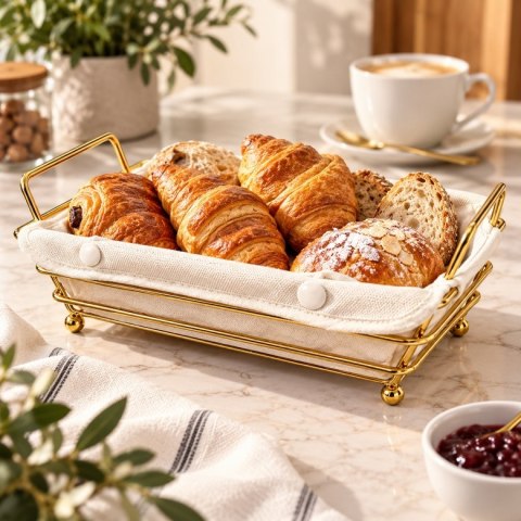 SHP Koszyk na pieczywo SHP BREADY złoty