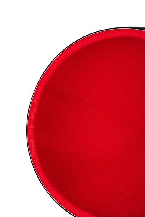 Fotel BALL BLACK czerwony - włókno szklane, metal