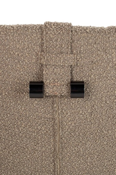 King Home Fotel TEDDY GRAND z podnóżkiem ciemny brązowy - stal