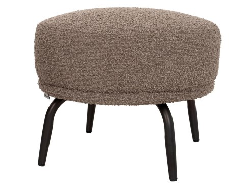 King Home Fotel TEDDY GRAND z podnóżkiem ciemny brązowy - stal