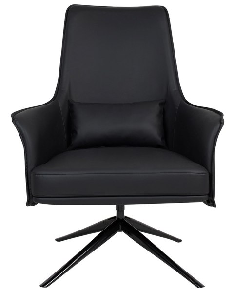 Fotel VICTOR czarny - PU, metal