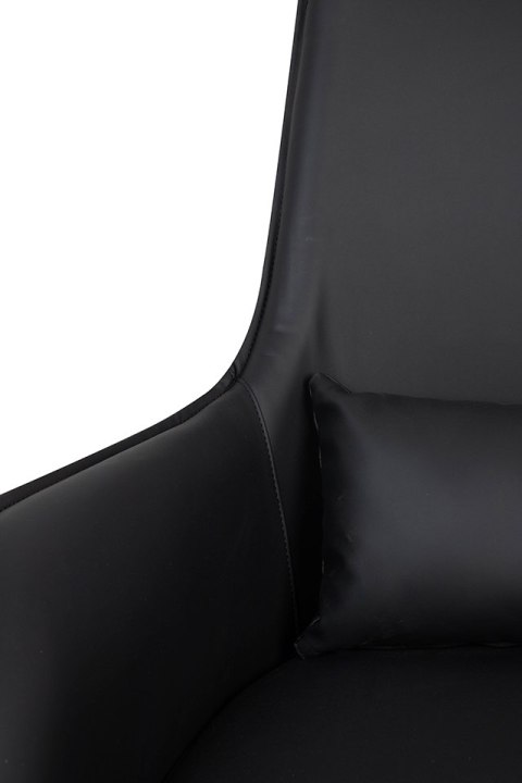 Fotel VICTOR czarny - PU, metal