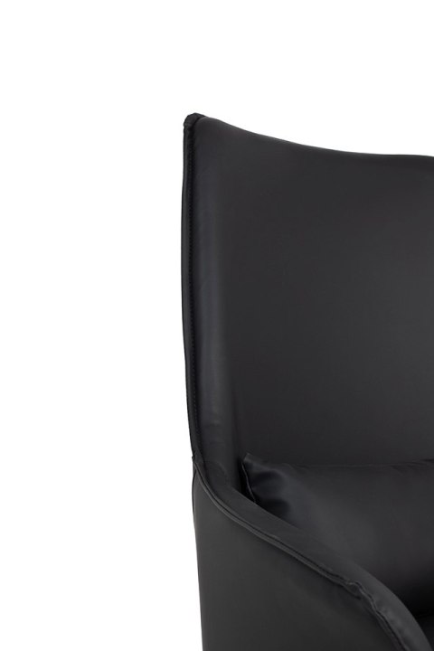 Fotel VICTOR czarny - PU, metal