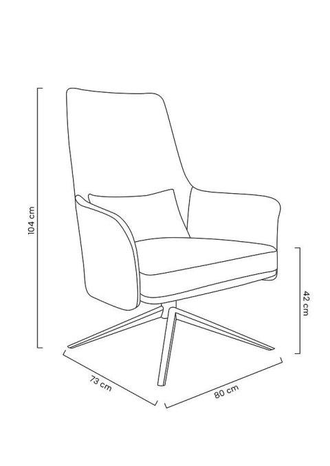 Fotel VICTOR czarny - PU, metal