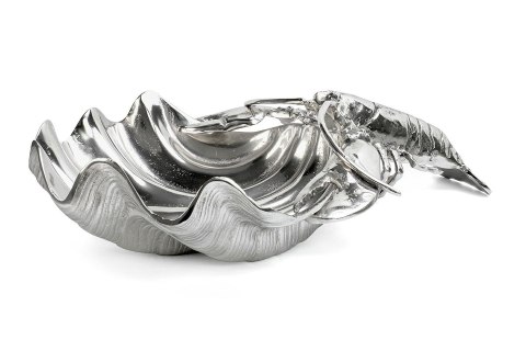 Kare Design KARE chłodziarka na napoje / patera LOBSTER srebrna