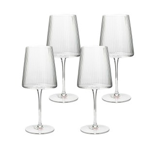 KARE komplet 4 kieliszków do wina RIFFLE 760 ml