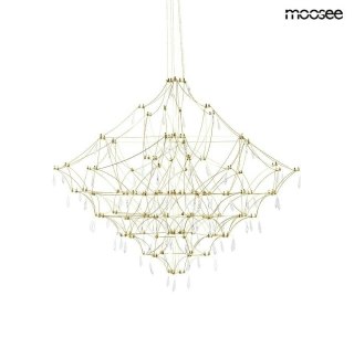 Moosee MOOSEE lampa wisząca CONSTELATION 77 GOLD - LED, stal szczotkowana