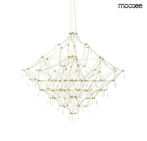 Moosee MOOSEE lampa wisząca CONSTELATION 77 GOLD - LED, stal szczotkowana