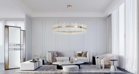 Moosee MOOSEE lampa wisząca FLORENS 120 złota