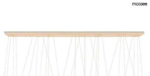 MOOSEE lampa wisząca LIBERTY LINE 8 złota