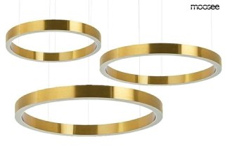 Moosee MOOSEE lampa wisząca RING 60 + 80 + 100 złota na jednej podsufitce