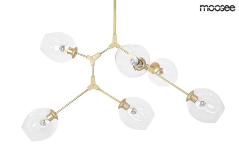 Moosee MOOSEE lampa wisząca SPLIT 6 złota