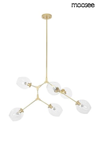 Moosee MOOSEE lampa wisząca SPLIT 6 złota