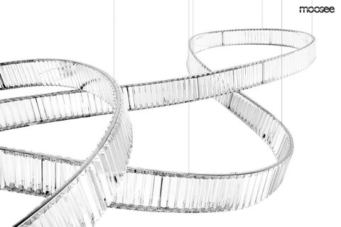 Moosee MOOSEE lampa wisząca WAVE 380 chrom