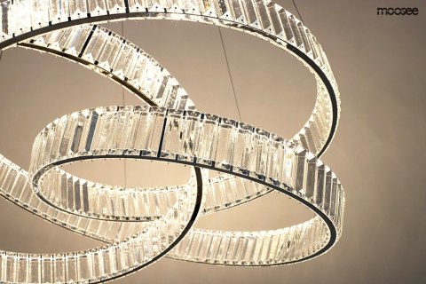 Moosee MOOSEE lampa wisząca WAVE 80 chrom