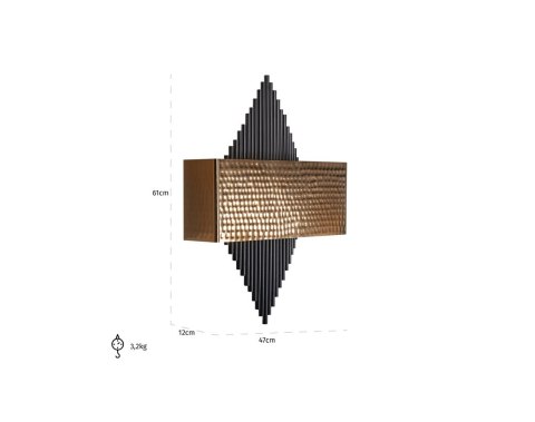 Richmond Interiors RICHMOND lampa ścienna LOUA