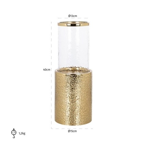 Richmond Interiors RICHMOND świecznik MARLOU L złoty