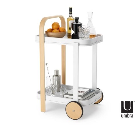 Umbra UMBRA wózek do serwowania BELLWOOD biały naturalny