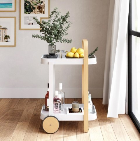 Umbra UMBRA wózek do serwowania BELLWOOD biały naturalny