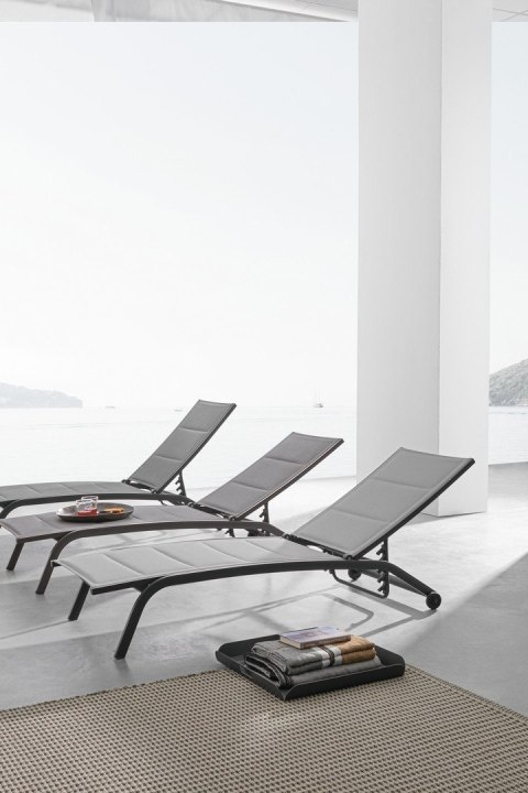 BIZZOTTO leżak ogrodowy CLEOPAS szary