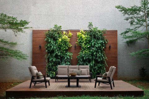 BIZZOTTO stół ogrodowy MIGUEL czarny