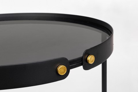 Bizzotto BIZZOTTO zestaw stolików kawowych ZEINA ROUND 92 czarny