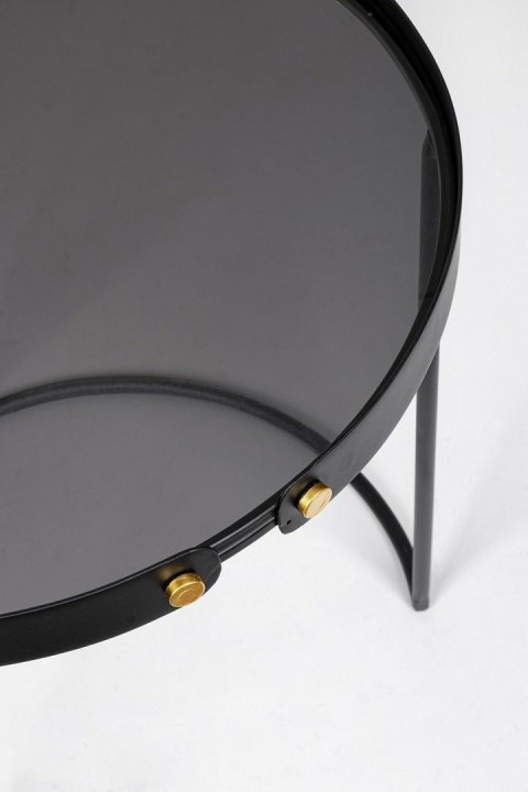 Bizzotto BIZZOTTO zestaw stolików kawowych ZEINA ROUND 92 czarny