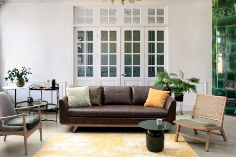 BIZZOTTO zestaw stolików kawowych ZEINA ROUND czarny