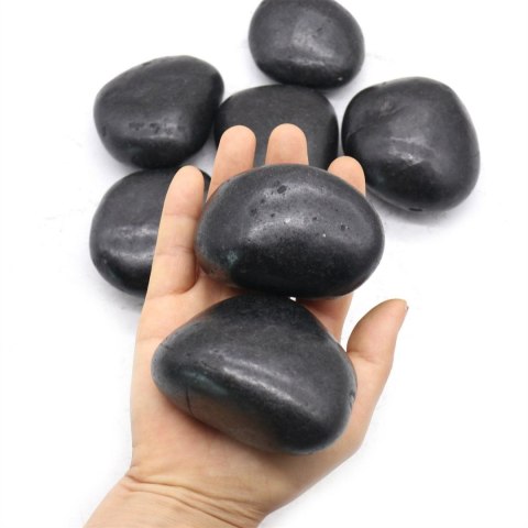 King Home Kamień dekoracyjny ogrodowy 5-8 cm 20 kg czarny