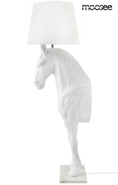 MOOSEE lampa podłogowa KOŃ HORSE STAND M biała - włókno szklane