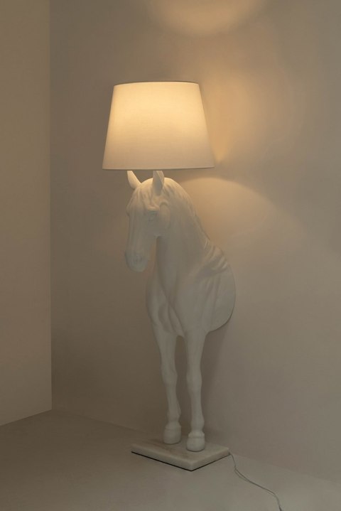 MOOSEE lampa podłogowa KOŃ HORSE STAND M biała - włókno szklane