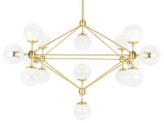 Moosee MOOSEE lampa wisząca PLANETARIO 15 GOLD złota - klosze szronione