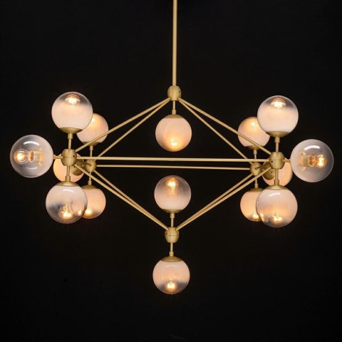 Moosee MOOSEE lampa wisząca PLANETARIO 15 GOLD złota - klosze szronione