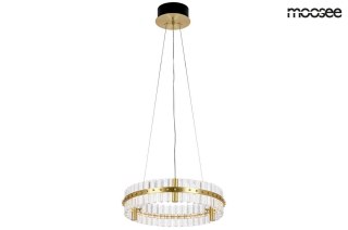 Moosee MOOSEE lampa wisząca SATURNUS 47 złota - LED, kryształ, stal szczotkowana