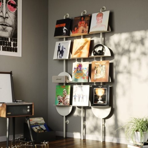 UMBRA regulowane półki ścienne SOLIS beżowe