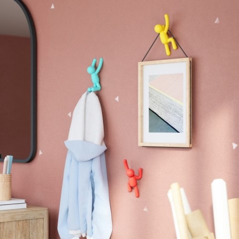 Umbra UMBRA wieszak ścienny BUDDY czerwono - żółto - niebieski