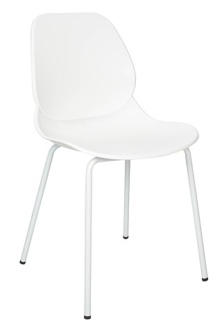 Krzesło ARIA białe - polipropylen, metal