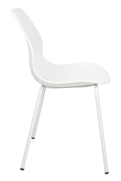 Krzesło ARIA białe - polipropylen, metal