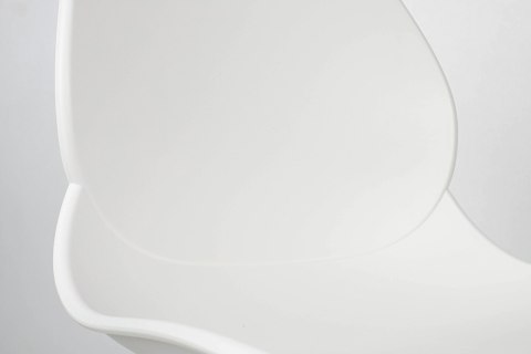 Krzesło ARIA białe - polipropylen, metal