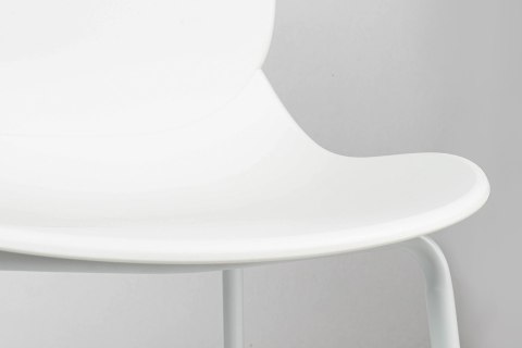 Krzesło ARIA białe - polipropylen, metal