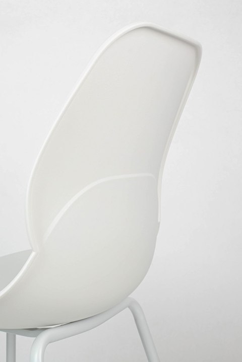 Krzesło ARIA białe - polipropylen, metal