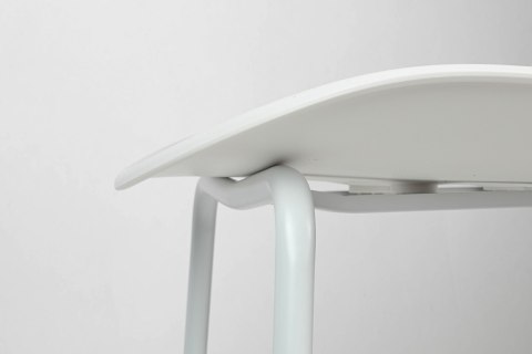 Krzesło ARIA białe - polipropylen, metal